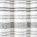 Modern Tufted Stripe Yarn Dyed Recycled Cotton Shower Curtain