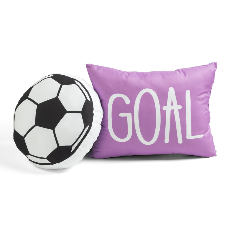 Girls Soccer Kick Comforter Set