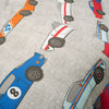 Race Cars Reversible Comforter Set + Sheet Set Combo