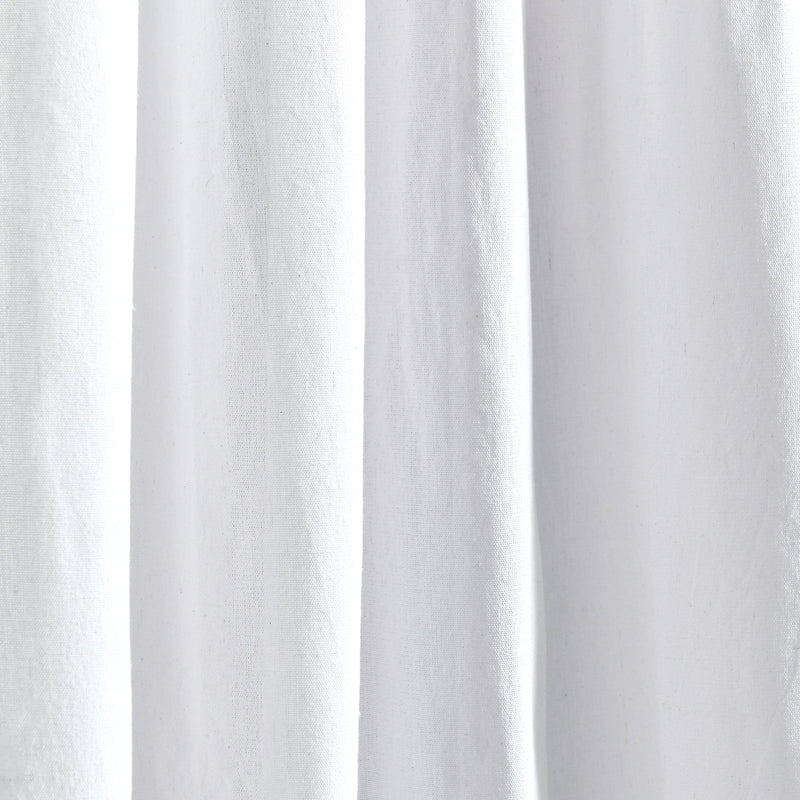 Boho Pom Pom Tassel Faux Linen Window Curtain Panel