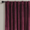 Prima Velvet Solid Ultra Wide Light Filtering Window Curtain Panel