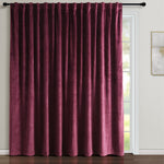 Prima Velvet Solid Ultra Wide Light Filtering Window Curtain Panel