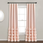 Allison Ruffle 100% Blackout Window Curtain Panel