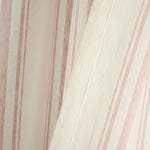 Farmhouse Stripe Yarn Dyed Recycled Cotton Window Curtain Panel Set