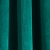 Prima Velvet Solid Grommet Light Filtering Window Curtain Panel Set