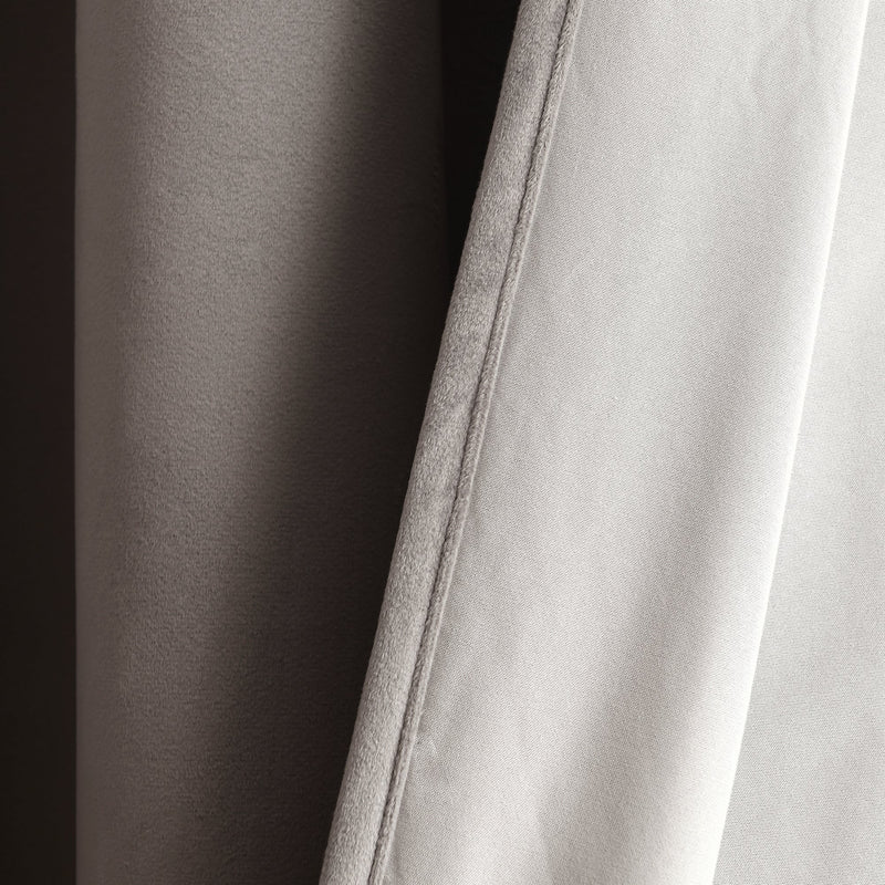 Prima Velvet Solid 100% Blackout Window Curtain Panel