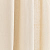 Modern Faux Linen Embroidered Edge With Attached Valance Window Curtain Panel Set