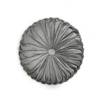 Round Pleated Soft Velvet Decorative Pillow