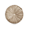 Round Pleated Soft Velvet Decorative Pillow