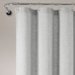 Boho Polka Dot Yarn Dyed Recycled Cotton Shower Curtain