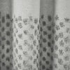 Boho Polka Dot Yarn Dyed Recycled Cotton Shower Curtain
