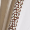 Luxury Vintage Velvet & Sheer With Border Pompom Trim Window Curtain Panel