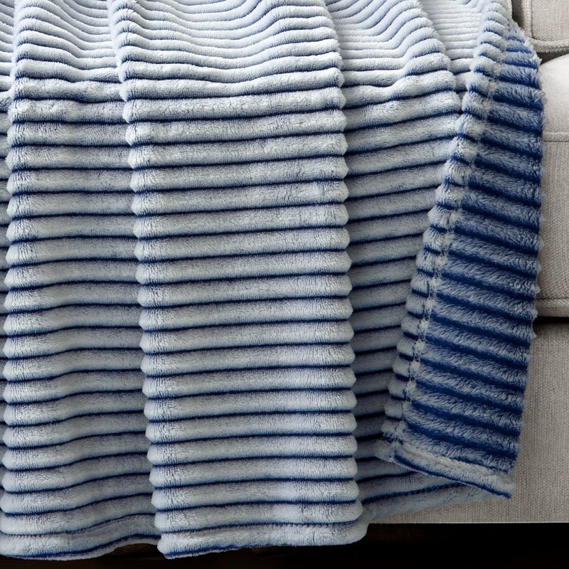 Super Cozy Ultra Soft Ribbed Faux Fur Throw