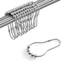 Rust Resistant Double Glide Metal Shower Curtain Hook Rings