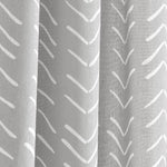 Hygge Modern Arrow Faux Linen Shower Curtain
