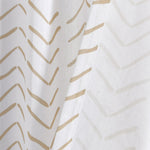 Hygge Modern Arrow Faux Linen Shower Curtain