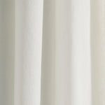 Luxury Modern Flower Linen Like Embroidery Border Window Curtain Panel
