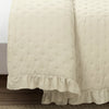 Reyna Ruffle Reversible Oversized 3 Piece Quilt Set