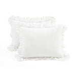Ella Ruffle Lace 100% Cotton Duvet Cover 3 Piece Set