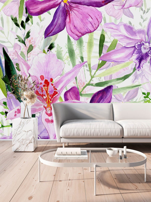 Purple Flowers Wallpaper