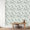 Modish Green Plants Wallpaper Vogue High-Quality