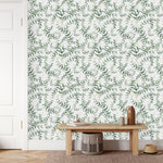 Modish Green Plants Wallpaper Vogue High-Quality
