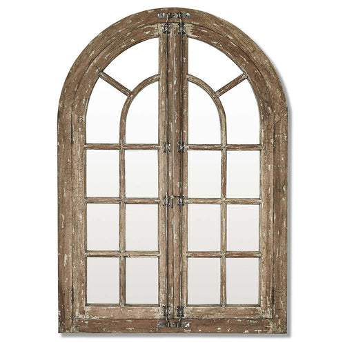 Lovecup Barn Door Pane Mirror that Opens