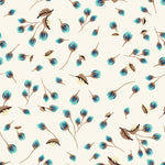 Contemporary Little Blue Flowers Wallpaper Fashionable