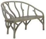 Currey and Company Faux Bois Concrete Arbor Bench 2700