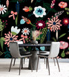Flowers on Dark Wallpaper