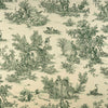 Shower Curtain in Pastorale #3 Green on Cream French Country Toile