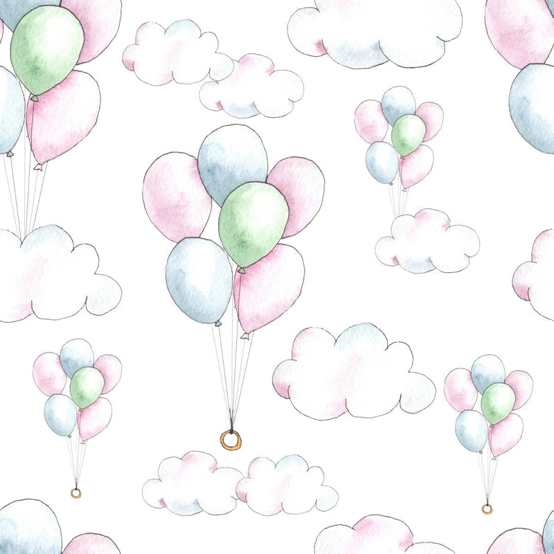 Contemporary Balloons Wallpaper Tasteful