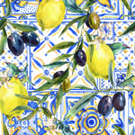 Lemons and Olives Wallpaper