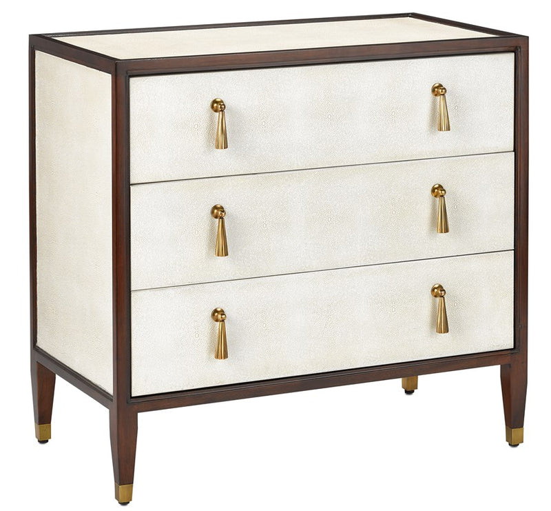 Currey and Company Evie Shagreen Chest 3000-0141