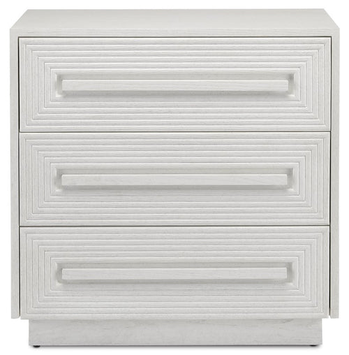 Currey and Company Morombe White Chest 3000-0150