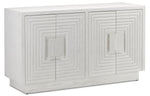 Currey and Company Morombe White Cabinet 3000-0151