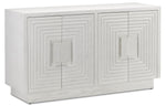 Currey and Company Morombe White Cabinet 3000-0151
