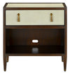 Currey and Company Evie Shagreen Nightstand 3000-0156