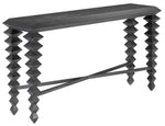 Currey and Company Saranya Black Console Table 3000-0165