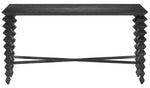 Currey and Company Saranya Black Console Table 3000-0165