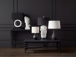 Currey and Company Saranya Black Console Table 3000-0165