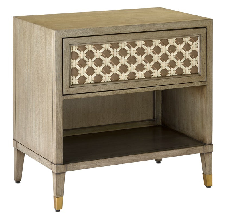 Currey and Company Bramford Wheat Nightstand 3000-0175