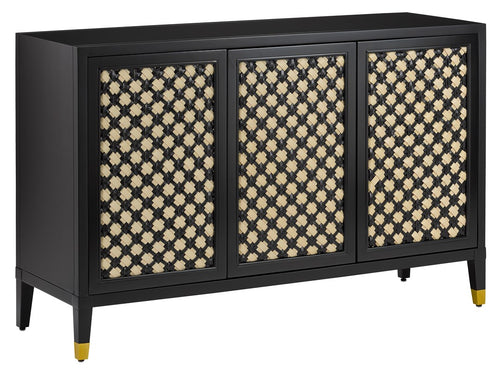 Currey and Company Bramford Black Cabinet 3000-0178
