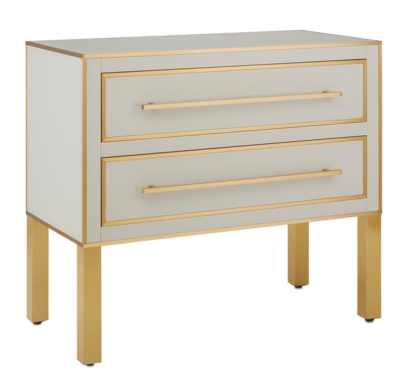 Currey and Company Arden Ivory Chest 3000-0184