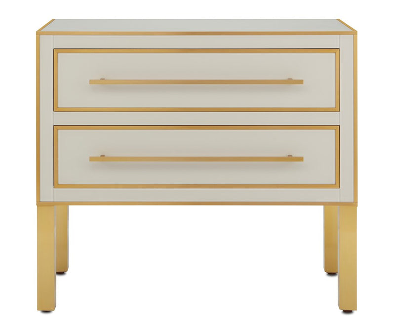 Currey and Company Arden Ivory Chest 3000-0184