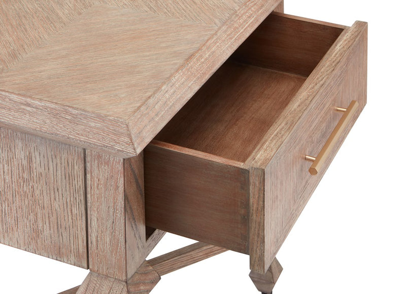 Currey and Company Saranya Light Pepper Nightstand 3000-0199