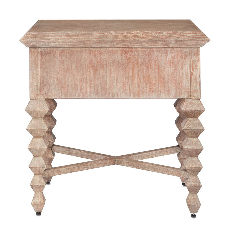 Currey and Company Saranya Light Pepper Nightstand 3000-0199