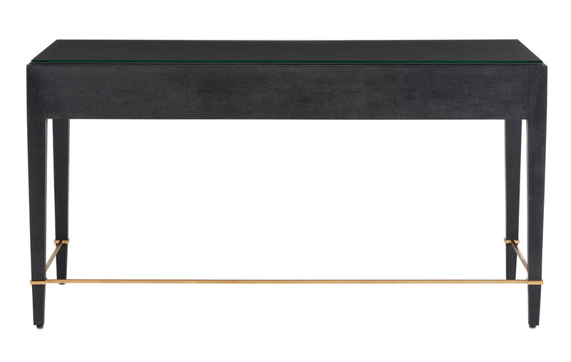 Currey and Company Verona Black Large Desk 3000-0207