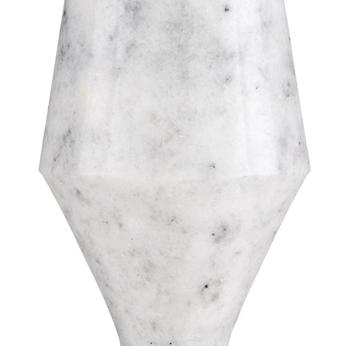 Currey and Company Quince White Marble Accent Table 3000-0223