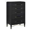 Currey and Company Verona Black Five-Drawer Chest 3000-0248